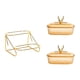 thumbnail image 4 of Soporte para frutas en varios niveles, organizador de refrigerios con soporte, plato versátil y moderno para frutas secas estilo A 2 cuadrículas, 4 of 7