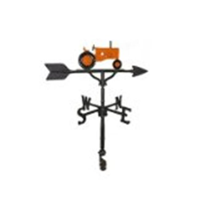 Montague Metal Products WV-250-Orange 200 Series 32 In. Orange Tractor Weathervane