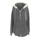 thumbnail image 4 of Chaquetas para mujer Abrigo cálido de invierno Chaqueta con capucha y cremallera de felpa de talla grande suelta Abrigo Odeerbi  ODB-3, 4 of 5