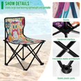 thumbnail image 4 of YAZAOO Camping Chairs Modern Colorful Guardians Of The Forest Pattern Folding chair, 4 of 8