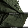 thumbnail image 4 of Soularge Women's Plus Size Puffer Jacket Quilted Winter Coat Thicken Warm Winter Jacket Green 6X, 4 of 7