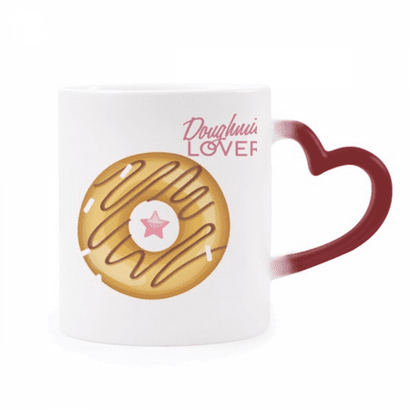 

Lover Western Dessert Food Heat Sensitive Mug Red Color Changing Stoneware Cup