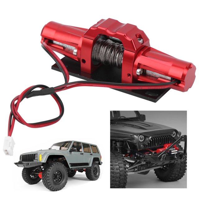 Keenso High Work Efficiency Universal Winch, RC Car Winch, Strong And Durable Aluminium Alloy Children School For Home Car Model