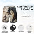 thumbnail image 3 of Yiaed Swordsman Cool Dragon Print Mens Swim Trunks Bathing Suit Compression Liner Beach Swim Shorts Swimwear Quick Dry Zipper Pocket No-Chafing Board Short-, 3 of 6