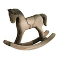 thumbnail image 2 of Kuntesetty Rocking Horse Artistic Decoration Handcraft Ornament for Gift Porch Tabletop Beige Grey, 2 of 9