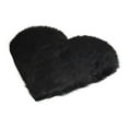 thumbnail image 2 of Heart Shaped Rug, Faux Fur Rug Fluffy Door Mat for Home Bedroom Room Decor, 40*50CM, Black, 2 of 4