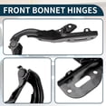 thumbnail image 6 of Unique Bargains Hood Hinges for Honda Accord 2018 2019 2020 2021 2022 Front Bonnet Bracket 1 Pair, 6 of 7