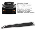thumbnail image 3 of Headlight Lower Trim Moulding, Headlight Lower Trim Moulding Silver Frame Black Headlight Lower Trim Grille Mesh Lower Headlight Moulding Panel Replacement For  Escape S, 3 of 8
