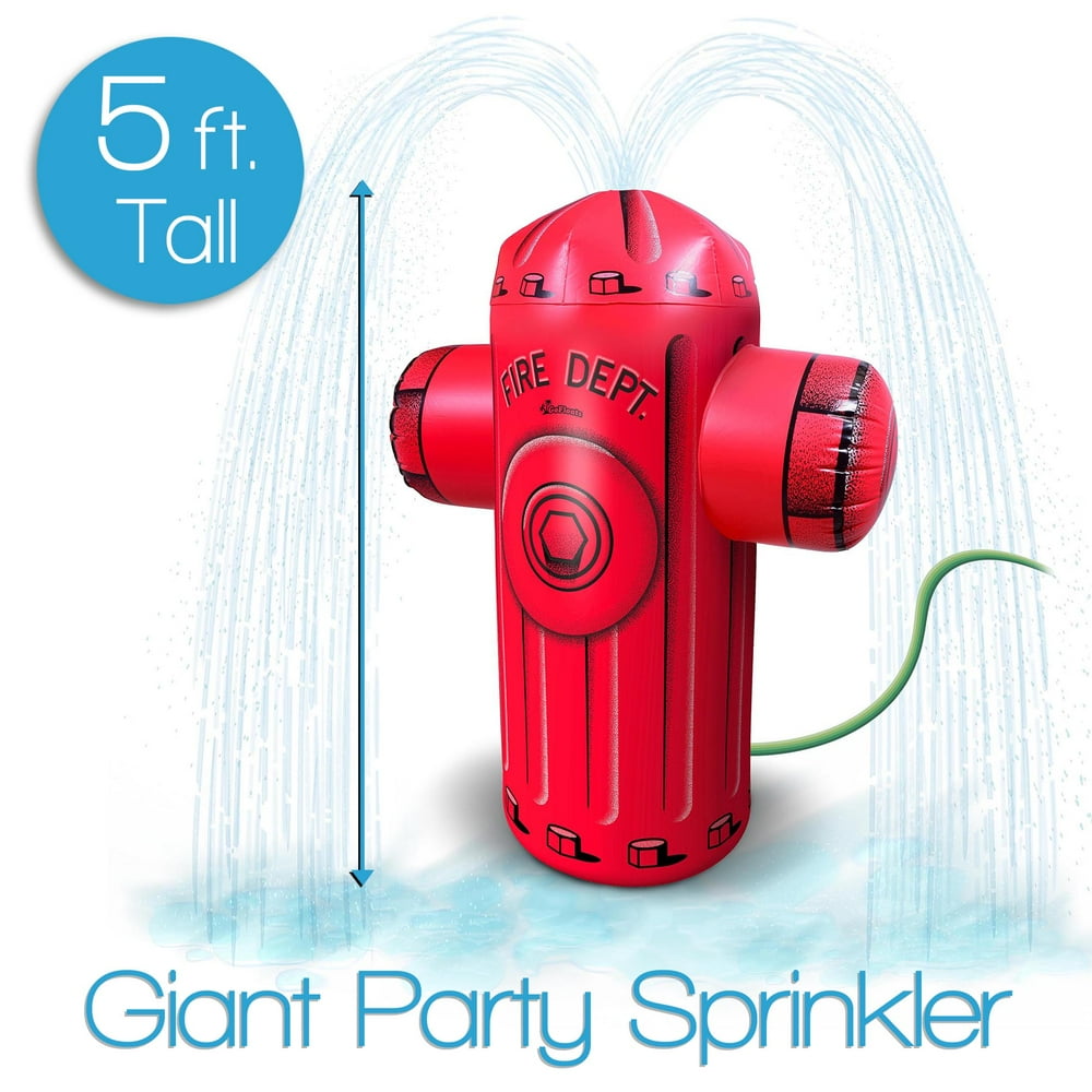 GoFloats 5' Giant Inflatable Fire Hydrant Party Sprinkler
