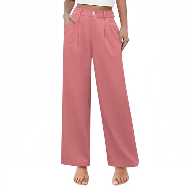 6 Month Rompers Softball Girl Girls High Waisted Wide Leg Pants Summer Solid Color Button Down Casual Trousers With Pockets Comfortable And Stylish For Teens And Juniors