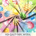 thumbnail image 6 of Easter Eggs Shower Curtain, Spring Colorful Easter Eggs with Floral Bathroom Curtain Happy Easter Home Decor Waterproof Fabric Machine Washable with Hooks, 84''''Lx72''''W (GCI-10208), 6 of 6