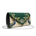 thumbnail image 2 of Xixirimido Women Evening Bags Formal Clutch Purses for Wedding Party Prom Leather Clutches Envelope Handbags with Shoulder Strap, Peacocks, 2 of 7