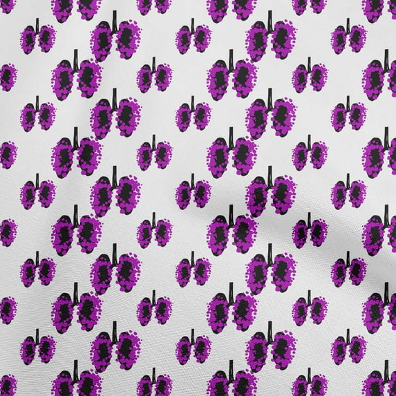 oneOoneCottonPoplinFuschiaPinkFabricMedicalVirusSewingCraftProjectsFabricPrintsByYard42InchWide
