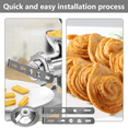 thumbnail image 2 of Set of 2 Biscuit Attachment Accessories,8 Shapes,Biscuit Attachment with Connecting Ring, for Meat Mincer,Food Processor, 2 of 6