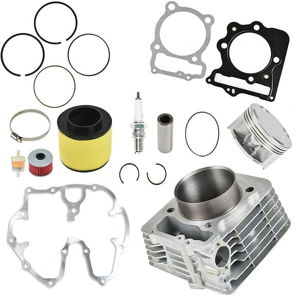munirater 85mm Bore Piston Cylinder Piston Kit with Gaskets Replacement for Honda TRX400EX 1999-2008 Replaces 12100-KCY-670 12191-KCY-672