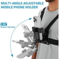 thumbnail image 3 of Mobile Phone Chest Mount Harness Strap Holder Cell Phone Clip Action Camera POV for Samsung iPhone Plus etc, 3 of 7