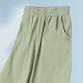 thumbnail image 7 of TOWED22 Girls Sweatpants Pants Wide Leg Flare Pants Teen Kids Elastic Casual Trousers with Pocket(Light Green,8-9 Y), 7 of 7