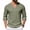 C36 Army Green, variant on T Shirts For Men Loose Fit Solid Color V Neck Long Sleeve Fashionable Tee Army Green Size L