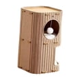 thumbnail image 4 of BELOVING Cat House 2 Layered Prevents Furniture Damage Pet Accessory Enclosed Pet Bed Camel, 4 of 9
