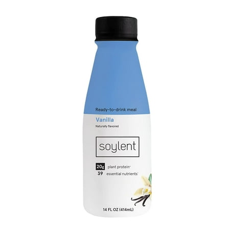 Soylent Plant Protein Meal Replacement Shake, Vanilla, 14 fl oz