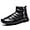 Black, variant on Men Snow Boots Low Top Non-slip Waterproof Zipper Winter Boots with Faux Fur Lined Warm Men Boots