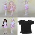 thumbnail image 3 of 1/6 Lady Doll T-shirt se la la adaptaciónción a ropa informal BJD de estilo 1, 3 of 9