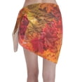 thumbnail image 2 of Bingfone Autumn Leaf Women's Sarong Swimsuit Cover Ups Bathing Suit Coverups Chiffon Beach Wrap Skirts, 2 of 7