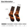 thumbnail image 5 of Yiaed Cool Fire Man Print Great elasticity Crew Socks Sports socks for Men and Women, 5 of 5