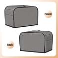 thumbnail image 3 of Rateoe Houndstooth Black And White Pattern Toaster Covers 2 Slice Wide Slot,Bread Machine Cover,Bread Dust Cover & Fingerprint Protection,Appliance Covers, 3 of 7