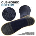thumbnail image 4 of FreeYoka Men's Cotton Crew Work Socks, 4 Pairs Cushioned Boot Moisture Athletic Socks for Hiking Sports Running, 4 of 8