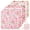 Pink, variant on Threns 8 Pcs Floral Quilting Fabric Squares, 20x20 inch Patchwork Precut Strips, Pink Floral Printed Fabric Bundles for Holiday DIY Craft Sewing Quilt