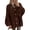 Brown, variant on Cardigan Sweaters for Women Fall Clothes Lantern Long Sleeve Button Open Front Chunky Knit Oversized Sweater