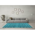 thumbnail image 3 of Ahgly Company Indoor Rectangle Abstract Light Blue Modern Area Rugs, 2' x 5', 3 of 4