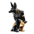 thumbnail image 1 of Estatua egipcia de Anubis de resina negra, 16,5 cm, 1 of 2