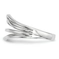 thumbnail image 2 of 14K White Gold Ring Band Fashion Open Back Polished 4-Bar, Size 5, 2 of 4