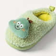 thumbnail image 6 of Gvdentm Toddler Slippers Boys Baby Girl's Soft Plush Slippers Cartoon Warm Winter House Shoes(Green,8.5), 6 of 7