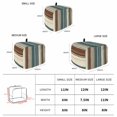 thumbnail image 6 of Turquoise Beige Striped Toaster Cover 2 Slice, Modern Farmhouse Vertical Stripes Dustproof Bakeware Oven Protector with Top Hook, Waterproof Small Kitchen Appliance Toasters Dust Cover, 12"x7.5"x8", 6 of 9