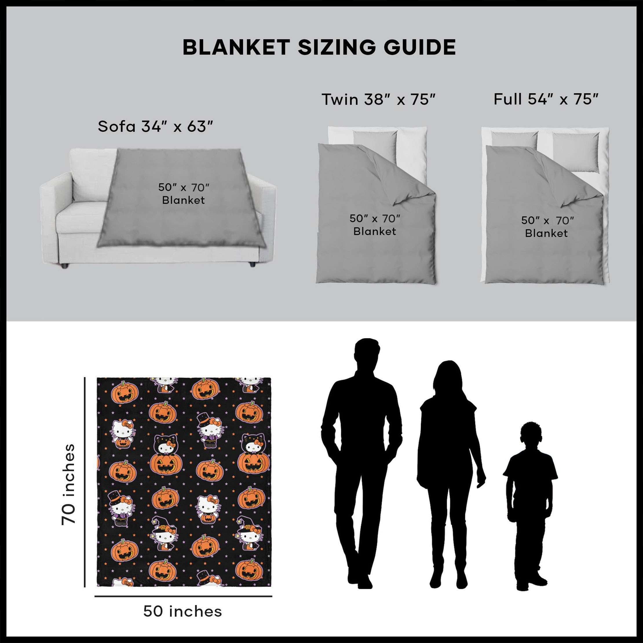 Hello Kitty Cutie Costume Kids Silk Touch Throw Blanket