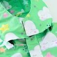 thumbnail image 5 of IROINNID Toddler Kids Baby Girls Fashion Cute Cartoon Clouds Pattern Windproof Jacket Detachable Hooded Coat, 5 of 9