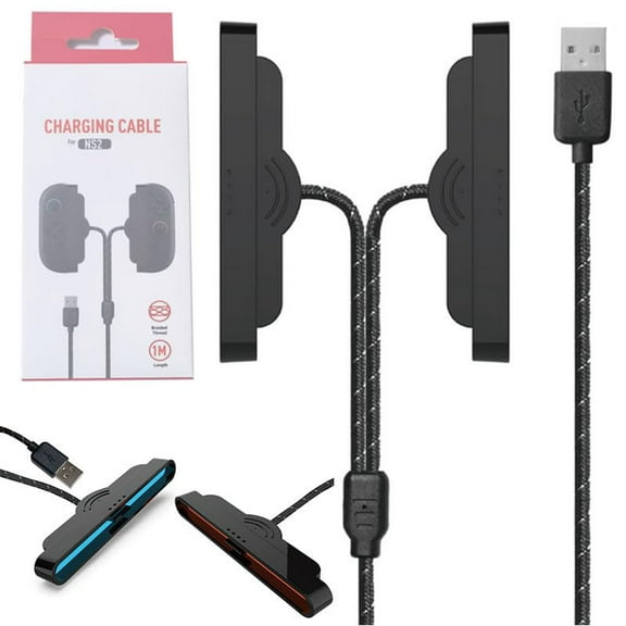 Charging Cable for Switch 2 Joycon Both Handles can be Charged simultaneously Supports Charging While Playing Games Built-in Magnet Easy to Attach (Adapter not Included)