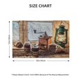 thumbnail image 2 of Rocae Oil Lamp Coffee Beans Printed Heat Resistant Place Mats,Classic Hemstitch Cloth Fabric Placemats Imitation Linen Place Mat Table Mats 18x12 inch, 2 of 5