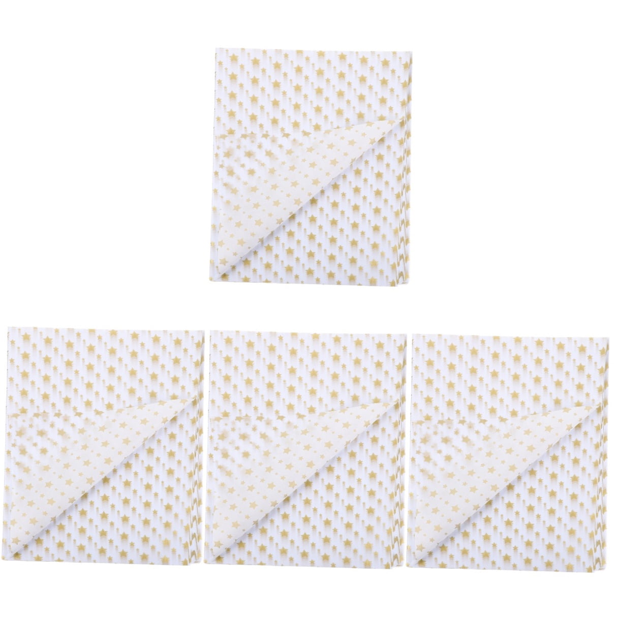 4 Pack Metallic Tissue Paper Wrapping Simple Color Present Wrapper Child