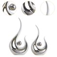 thumbnail image 6 of kowaku 2 Pieces Abstract Art Statue Artwork Fine Workmanship Home Decoration Resin Figurine Modern Sculpture for Coffee Table Office white silver, 6 of 9