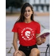thumbnail image 2 of Christmas Dead Inside But Jolly Santa Skull Holiday Shirt for Women Womens Tshirt, 2XL, Red, 2 of 6