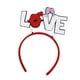 thumbnail image 3 of Lindo Día de San Valentín Diadema Decoraciones Vestir Hairbands Headwear Hair Hoop Suministros para fiesta Masquerade Adultos Mujeres Regalo , Cartas de amor Hugo aro de san valentin, 3 of 9