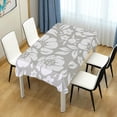 thumbnail image 7 of 60"x60" Floral Pattern Tablecloth, Waterproof Washable Polyester Square Table Cover, Durable Tablecloth for Kitchen Dining Table Party Decor, 7 of 7