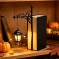 thumbnail image 7 of 2 Pack Halloween Vintage Hanging Bookshelf Lantern LED Night Light, Ornate Metal Mini Bookshelf Lamp, K*id Bookshelf & Home Shelf Decoration, Gift For Literary Lovers, 7 of 7