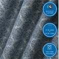 thumbnail image 4 of (2 pack) Mainstays Jacquard Blackout Panel Pair, Set of 2 Curtains, Blue Ogee, 37"W x 63" L, 4 of 9