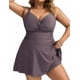 thumbnail image 1 of Vestido de baño Hanna Nikole para mujer, talla grande, control de barriga, 1 of 6