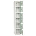 thumbnail image 3 of AdirOffice ALHI629206MGRN Steel Storage Locker, 6 Compartment, 12 x 12 x 72 in., Misty Green, 3 of 8